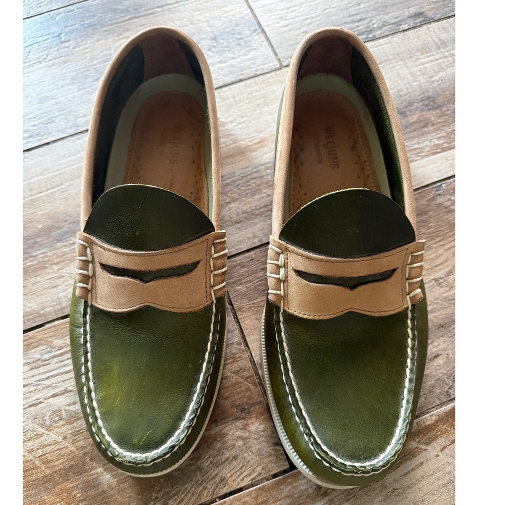 G.H. Bass & Co. - Weejuns Heritage Larson Two-Tone Leather Penny Loafers - Green